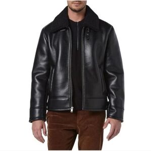 🖤🔹️ANDREW MARC🔹️ Cadman Aviator Jacket in black for men